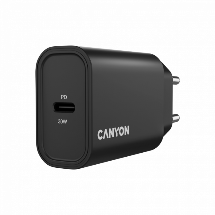 CANYON charger OnCharge 30CL Max Power 30W 1xPD EU Black [5]