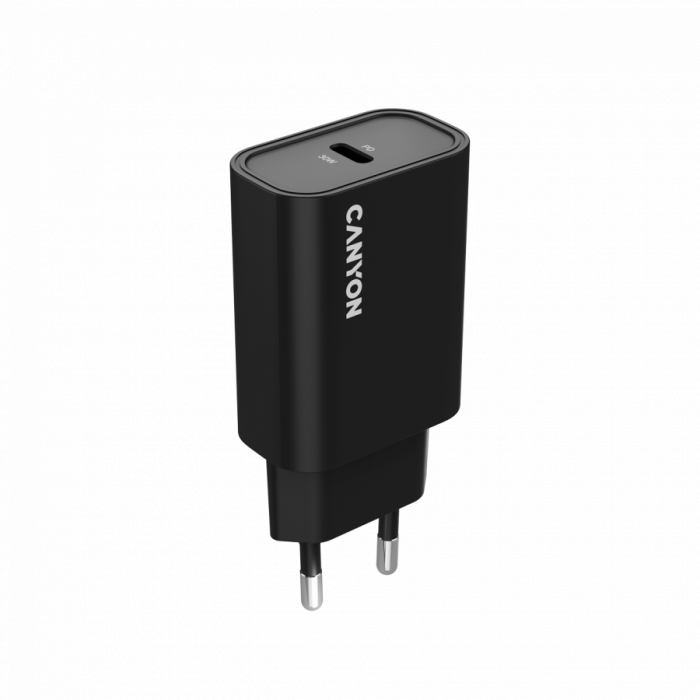CANYON charger OnCharge 30CL Max Power 30W 1xPD EU Black [1]