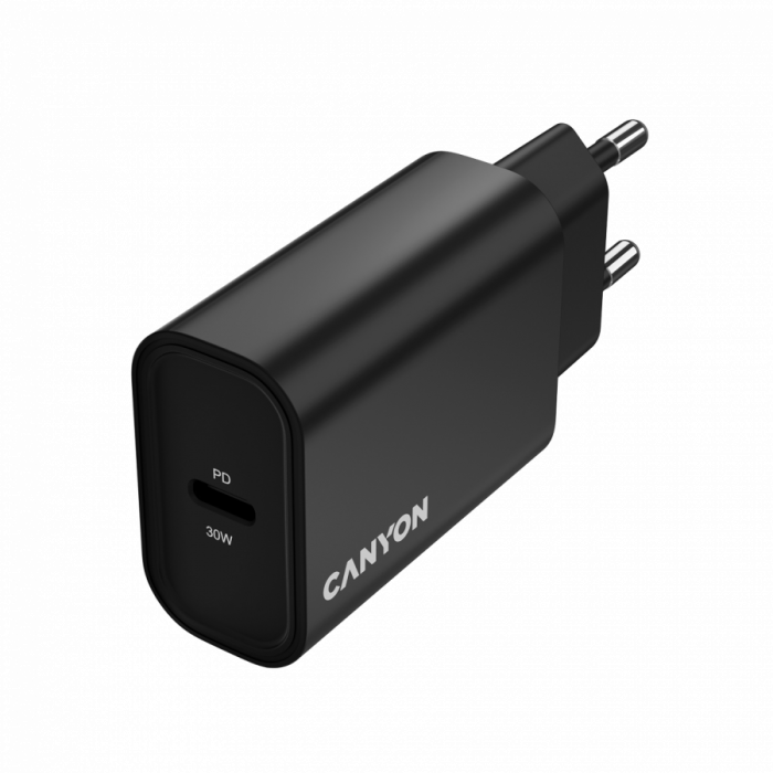 CANYON charger OnCharge 30CL Max Power 30W 1xPD EU Black [4]