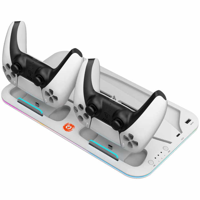 CANYON cooling stand CS-5 RGB PS5 Charge White [3]