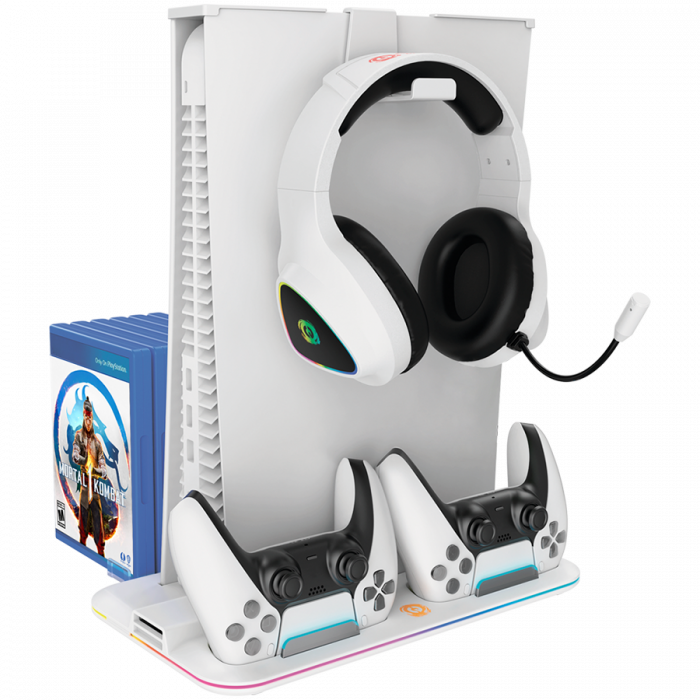 CANYON cooling stand CS-5 RGB PS5 Charge White [1]