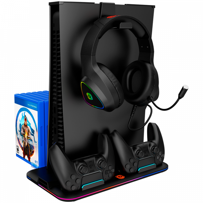 CANYON cooling stand CS-5 RGB PS5 Charge Black [1]