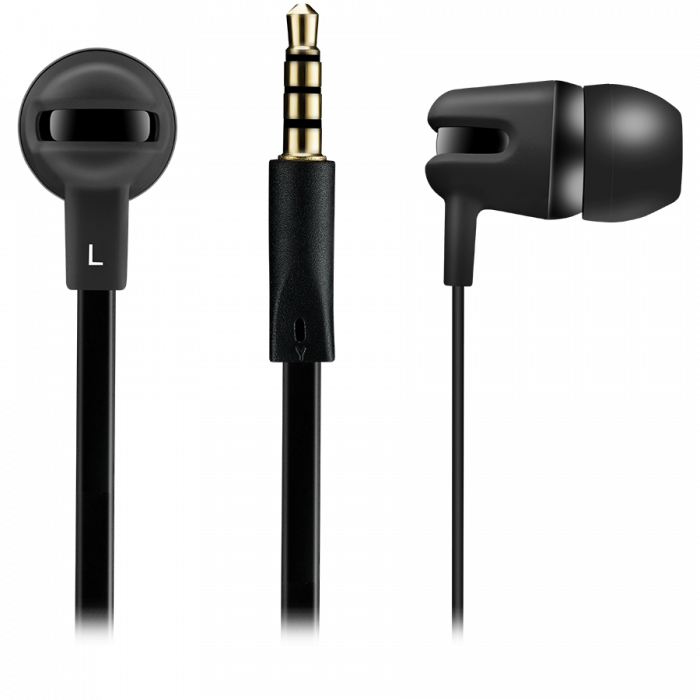 CANYON headphones SEP-4 Mic Flat 1.2m Black [2]