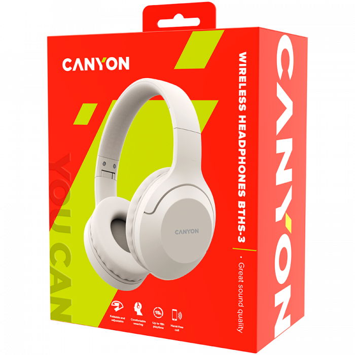 CANYON headset BTHS-3 Beige [5]