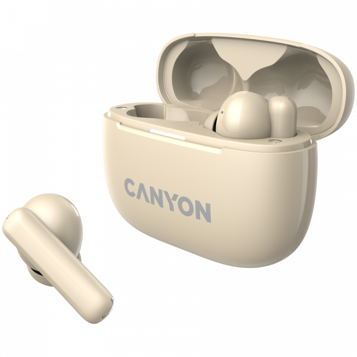 CANYON headset OnGo TWS-10 ANC+ENC Beige [3]