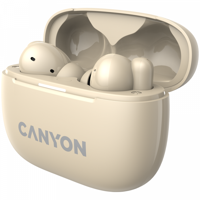 CANYON headset OnGo TWS-10 ANC+ENC Beige [4]