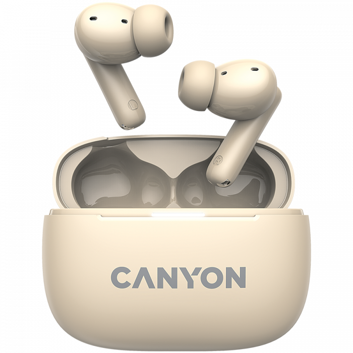 CANYON headset OnGo TWS-10 ANC+ENC Beige [1]