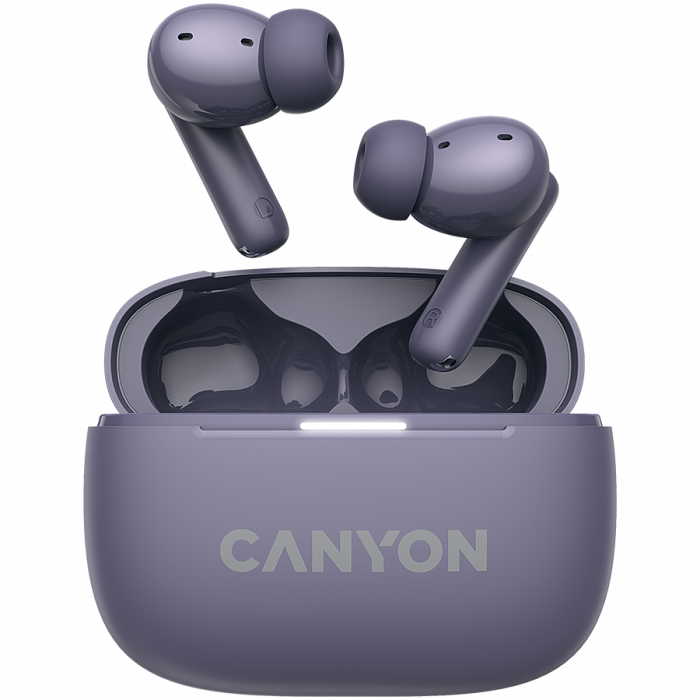 CANYON headset OnGo TWS-10 ANC+ENC Purple [1]