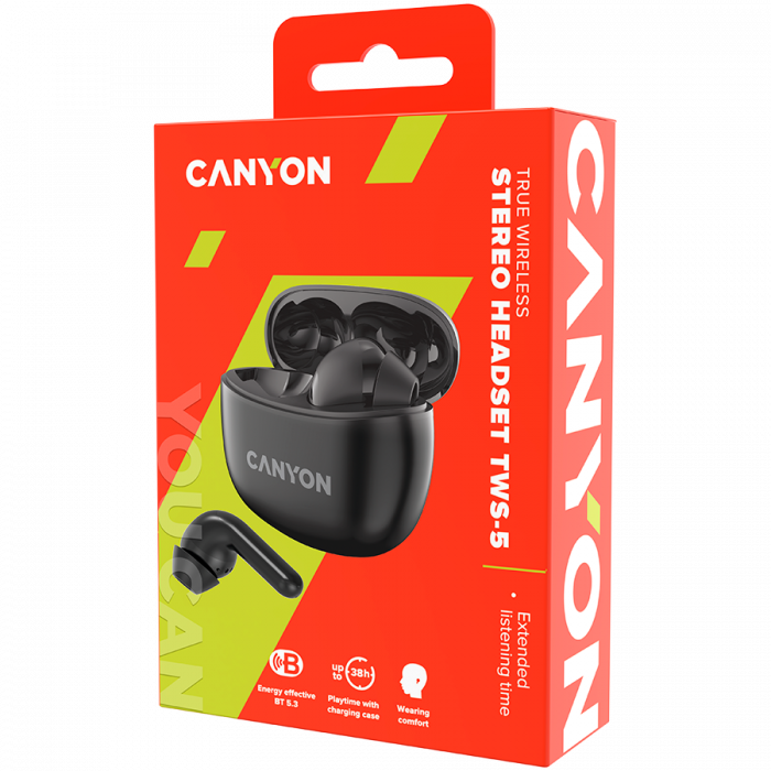 CANYON headset TWS-5 Black [5]