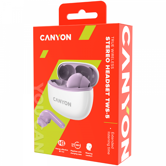 CANYON headset TWS-5 Purple [5]
