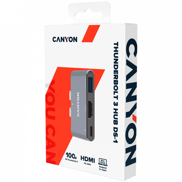 CANYON hub DS-1 3in1 Thunderbolt 3 Space Grey [4]