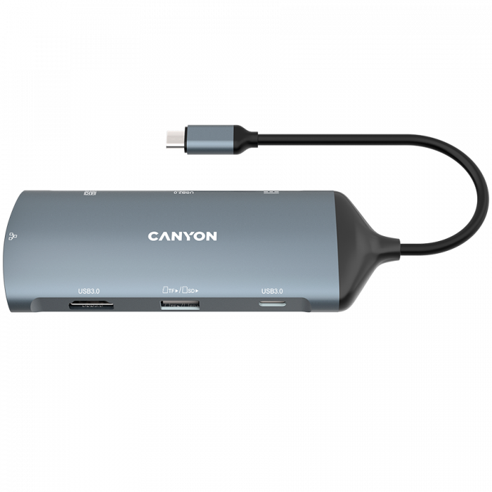 CANYON hub DS-15 8in1 4k USB-C Dark Grey [1]
