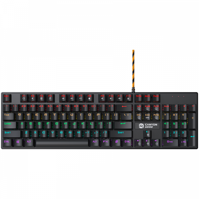 CANYON keyboard Deimos GK-4 Rainbow US Wired Black [1]