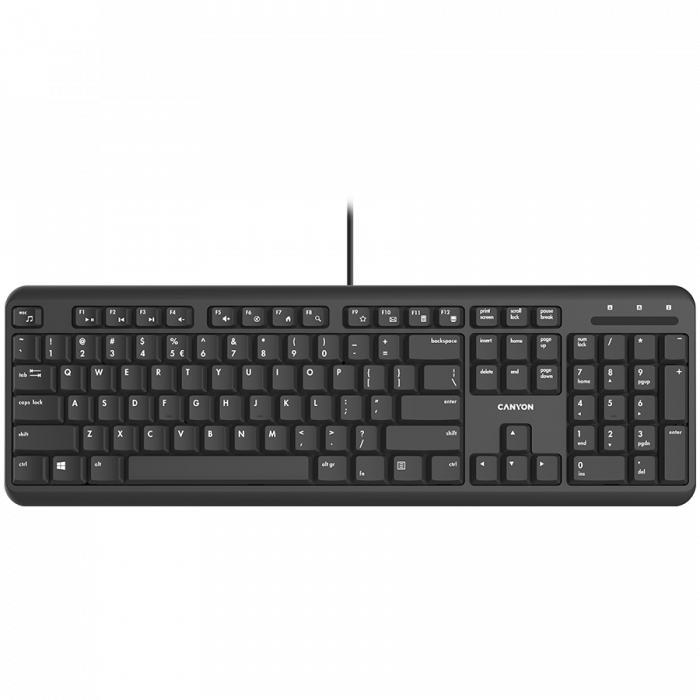 CANYON keyboard HKB-20 EN Velvet Wired Black [1]