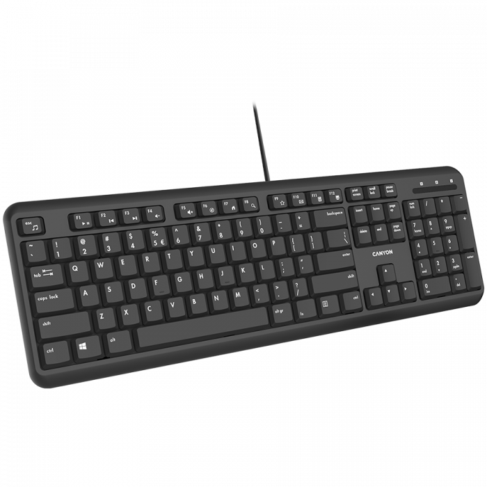 CANYON keyboard HKB-20 EN Velvet Wired Black [3]