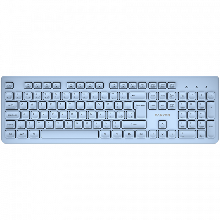 CANYON keyboard HKB-W01 UK/US AAA Wireless Blue [1]