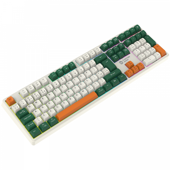 CANYON keyboard Shadder GKW-11 Mech RGB UK/US Wireless White [6]