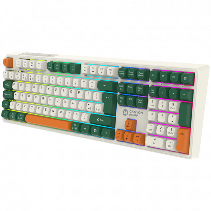 CANYON keyboard Shadder GKW-11 Mech RGB UK/US Wireless White [3]