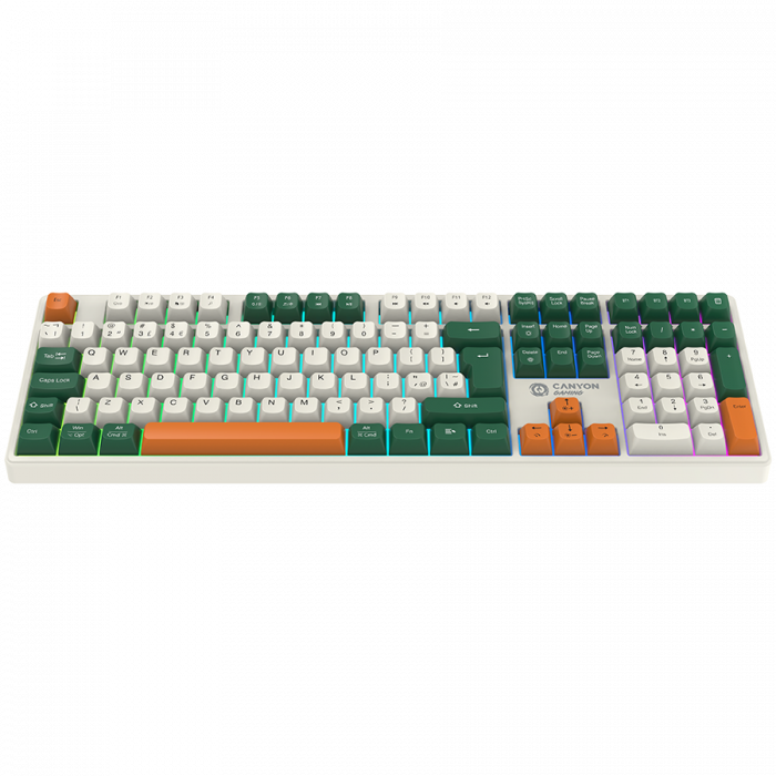 CANYON keyboard Shadder GKW-11 Mech RGB UK/US Wireless White [2]