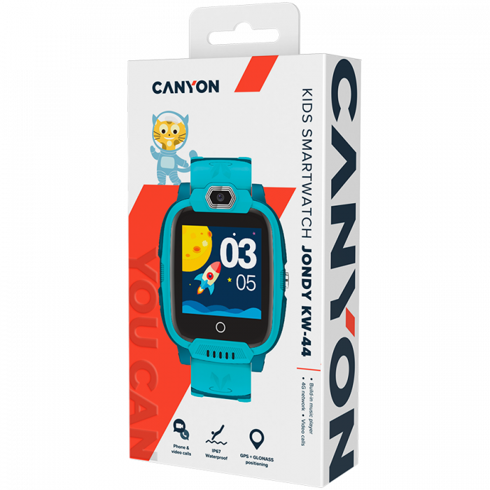 CANYON kids watch Jondy KW-44 4G Camera GPS Music Green [4]