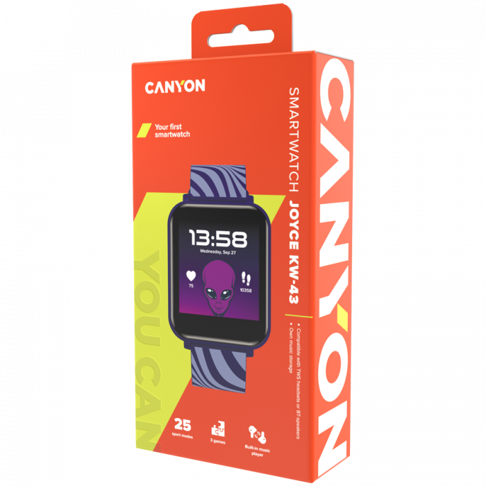 CANYON kids watch Joyce KW-43 DUAL BT Music Blue [7]