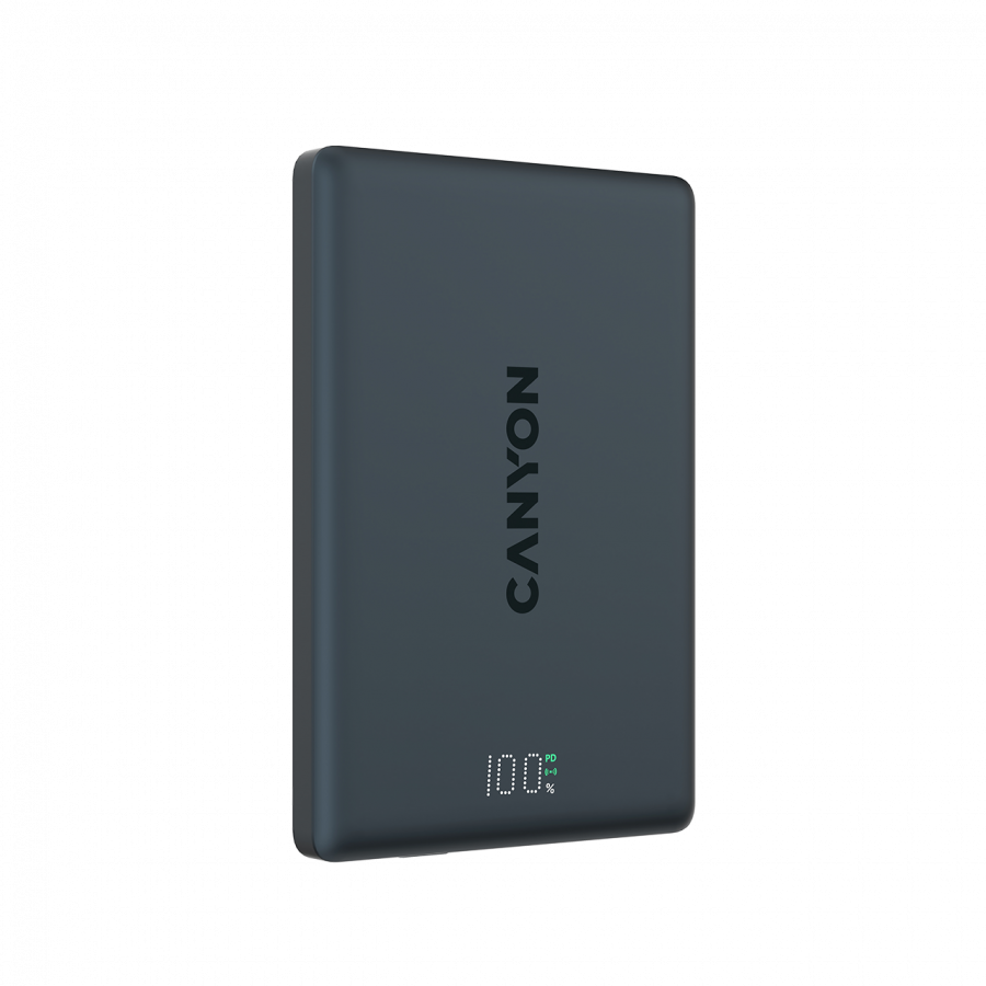 CANYON magnetic power bank OnPower 500 PD20W 5000mAh Aluminium Interstellar Black [4]