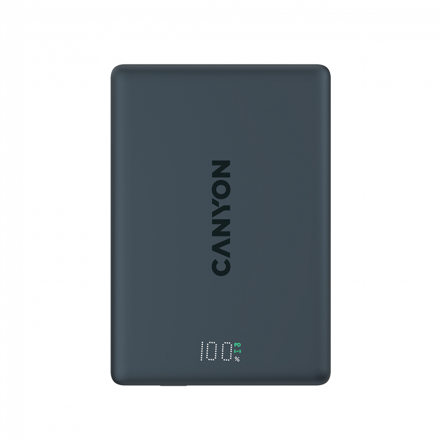 CANYON magnetic power bank OnPower 500 PD20W 5000mAh Aluminium Interstellar Black [3]