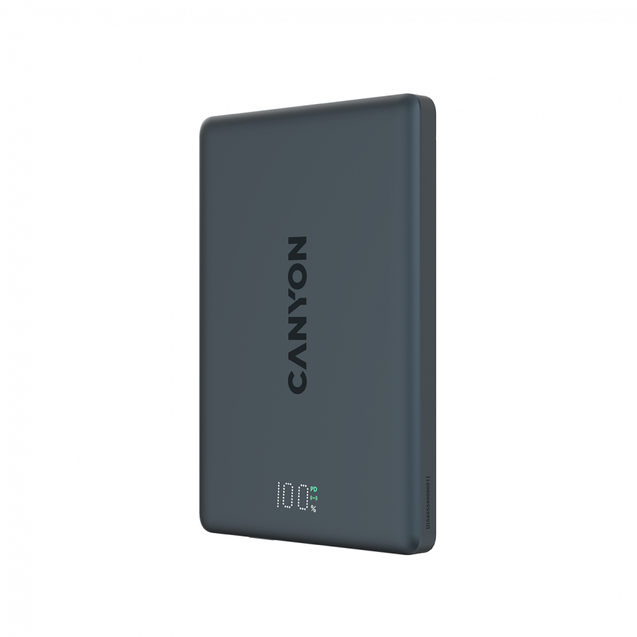 CANYON magnetic power bank OnPower 500 PD20W 5000mAh Aluminium Interstellar Black [2]