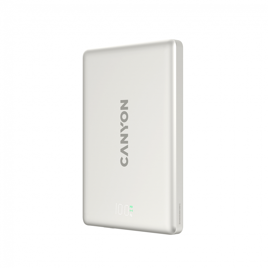 CANYON magnetic power bank OnPower 500 PD20W 5000mAh Aluminium Star Grey [2]