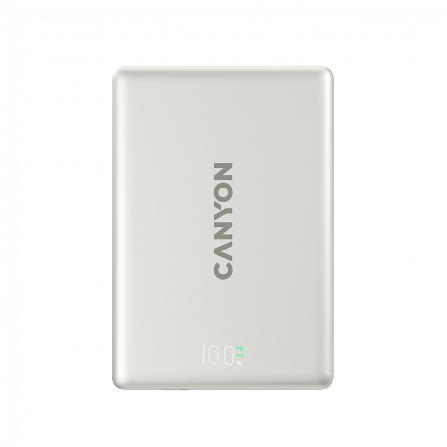 CANYON magnetic power bank OnPower 500 PD20W 5000mAh Aluminium Star Grey [3]