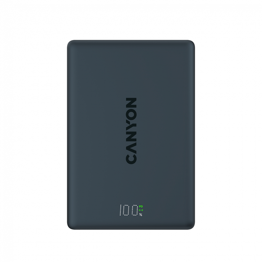 CANYON magnetic power bank OnPower 511 PD20W 10000mAh Aluminium Interstellar Black [3]