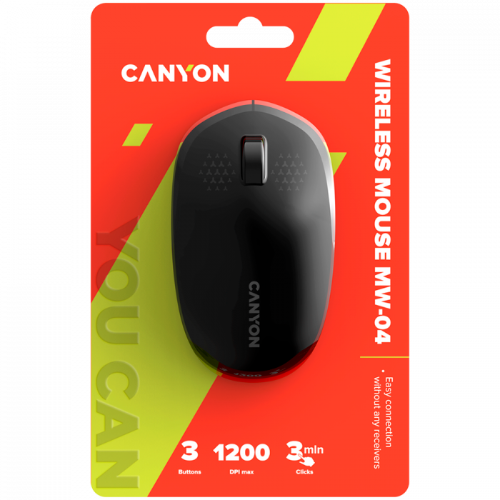 CANYON mouse MW-04 3buttons BT Wireless Black [6]