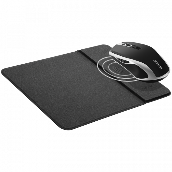 CANYON mouse MW-19 EU Wireless Charge Black Silver [6]