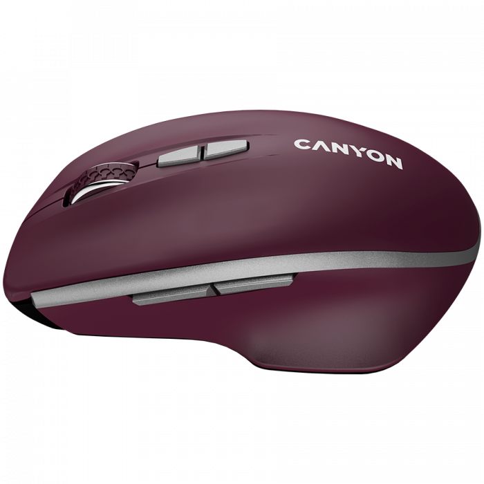 CANYON mouse MW-21 BlueLED 7buttons Wireless Burgundy Red [2]