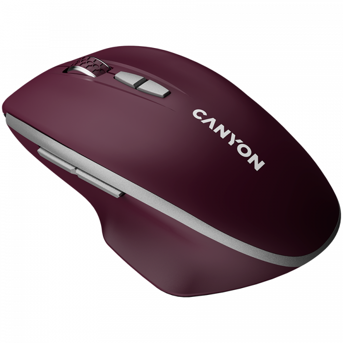 CANYON mouse MW-21 BlueLED 7buttons Wireless Burgundy Red [3]