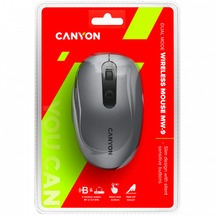 CANYON mouse MW-9 Dual-mode Wireless Grey [5]