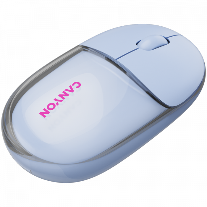 CANYON mouse OnClick 24 BT/ Wireless Transparent/Blue [6]