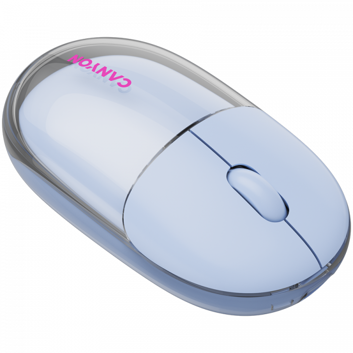 CANYON mouse OnClick 24 BT/ Wireless Transparent/Blue [8]
