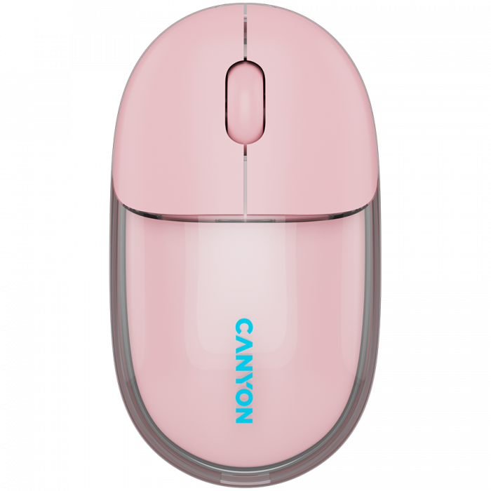 CANYON mouse OnClick 24 BT/ Wireless Transparent/Pink [1]