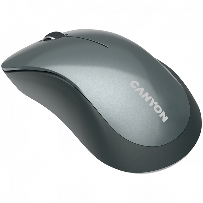 CANYON MW-11, 2.4 GHz Wireless mouse,with 3 buttons, DPI 1200, Battery:AAA*2pcs,Black,67*109*38mm,0.063kg [4]