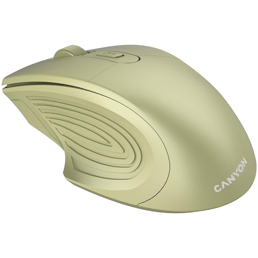 CANYON MW-15, 2.4GHz Wireless Optical Mouse with 4 buttons, DPI 800/1200/1600, Golden, 115*77*38mm, 0.064kg [3]