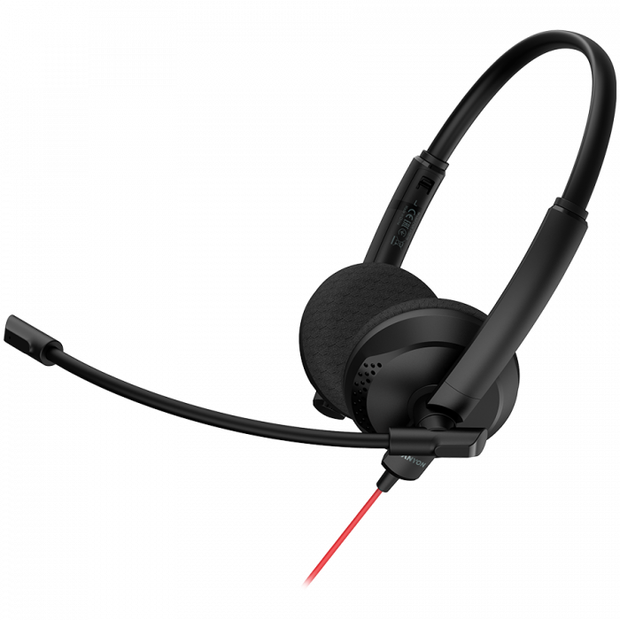 CANYON PC headset HS-07 PC Mic 3.5/USB Flat 2.8m Black [2]