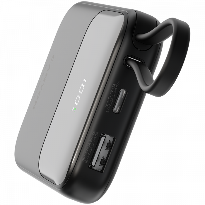 CANYON power bank OnPower 101 built-in cable 10000 mAh PD22.5W Black [6]