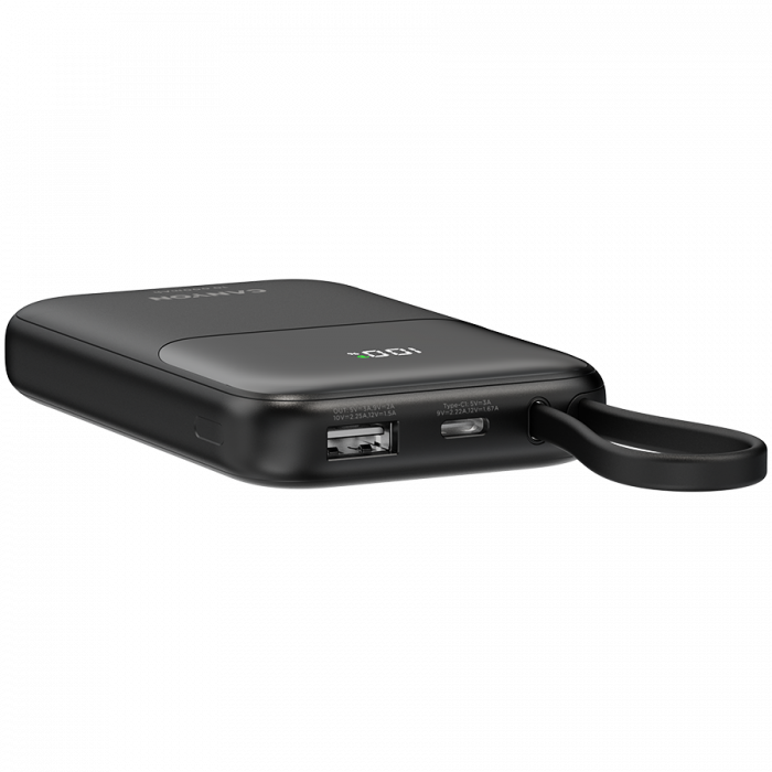 CANYON power bank OnPower 101 built-in cable 10000 mAh PD22.5W Black [5]