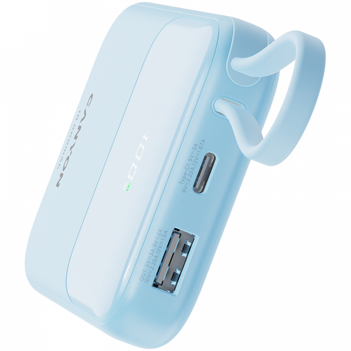 CANYON power bank OnPower 101 built-in cable 10000 mAh PD22.5W Blue [6]