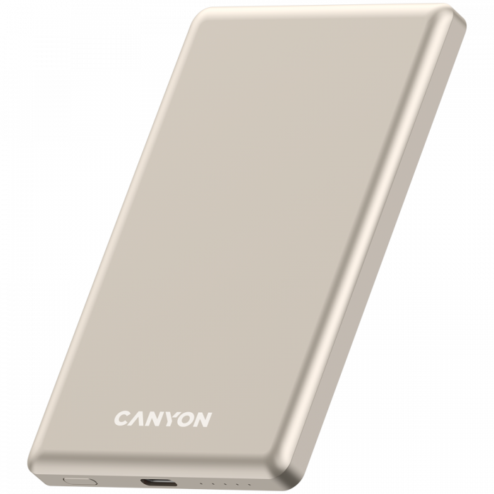 CANYON power bank OnPower 505 slim Magsafe 5000 mAh PD20W Beige [2]