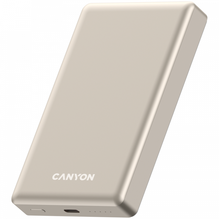 CANYON power bank OnPower 510 slim Magsafe 10000 mAh PD20W Beige [2]