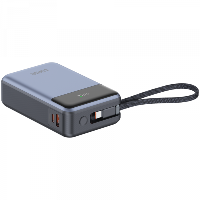 CANYON power bank OnPower 600 built-in cable 20000 mAh PD65W Dark Grey [4]