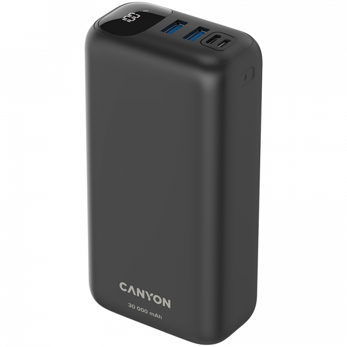 CANYON power bank PB-301 LED 30000 mAh PD 20W QC 3.0 Black [3]
