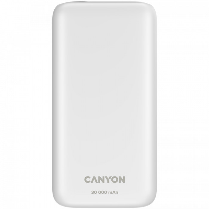 CANYON power bank PB-301 LED 30000 mAh PD 20W QC 3.0 White [1]